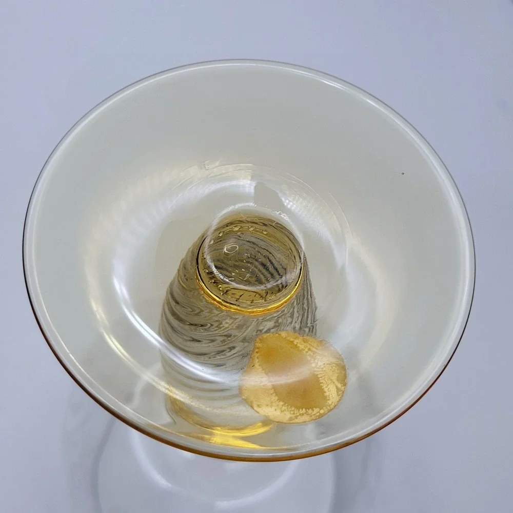 Theresienthal Pieroth Romer Twisted Stem Wine/Cordial Glass 1970s Germany Etched